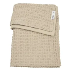 Meyco Baby Waffle Ledikantdeken - 100 x 150 cm - Sand