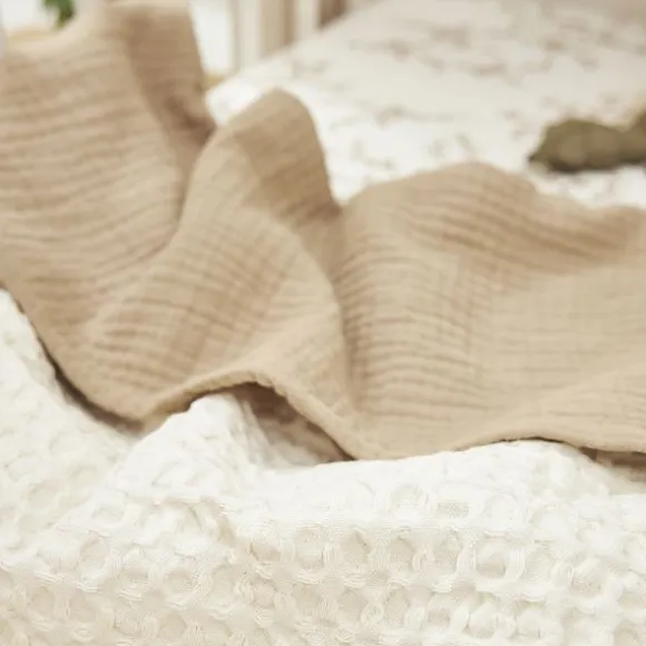 Meyco Baby Waffle Ledikantdeken - 100 x 150 cm - Naturel