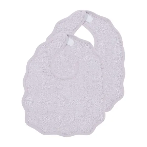 Meyco Baby Wavy Slab Met Klittenband - 2 Stuks - Badstof - Soft Lavender