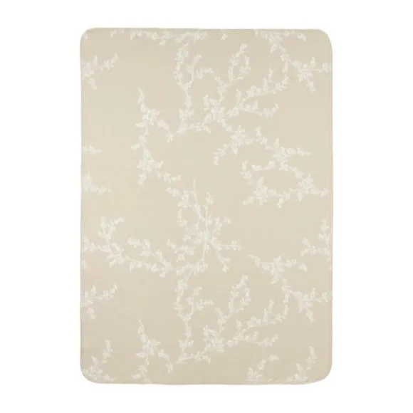 Meyco Branches Wiegdeken - 75 x 100 cm - Sand