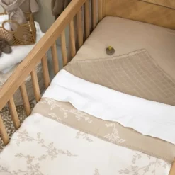 Meyco Branches Wiegdeken - 75 x 100 cm - Sand