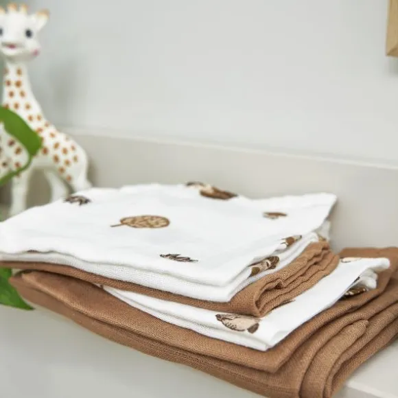 Meyco Forest Animals Washandjes - 3 Stuks - Toffee