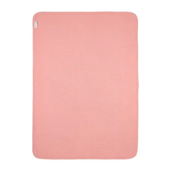 Meyco Gebreide Jacquard Flannel Deken - Pure - 100x150 cm - Pure Indigo