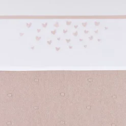 Meyco Hearts Wieglaken - 75 x 100 cm - Soft Pink