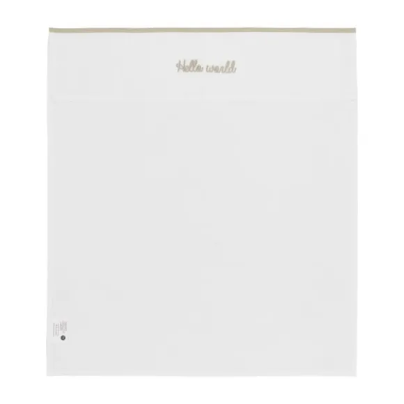 Meyco Hello World Ledikantlaken 100 x 150 cm Sand