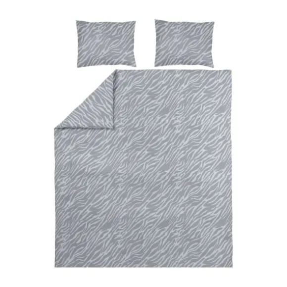 Meyco Home Dekbedovertrek Zebra Grey 200 x 200 / 220 cm