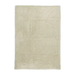 Meyco Knit Basic Fleece Wiegdeken Sand Melange 75 x 100 cm