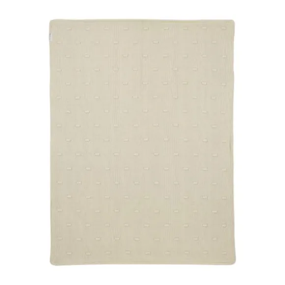 Meyco Ledikantdeken Knots Teddy - 100 x 150 cm - Soft Sand