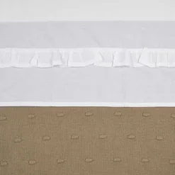 Meyco Ledikantlaken - Ruffle - White