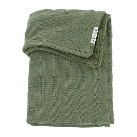 Meyco Mini Knots Fleece Ledikantdeken 100 x 150 cm Toffee