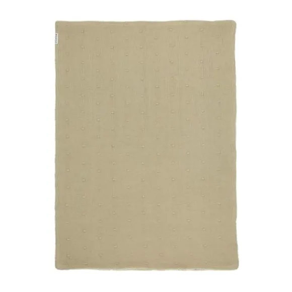 Meyco Mini Knots Fleece Ledikantdeken 100 x 150 cm Toffee