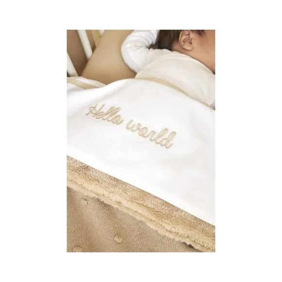 Meyco Mini Knots Fleece Wiegdeken 75 x 100 cm Soft Pink