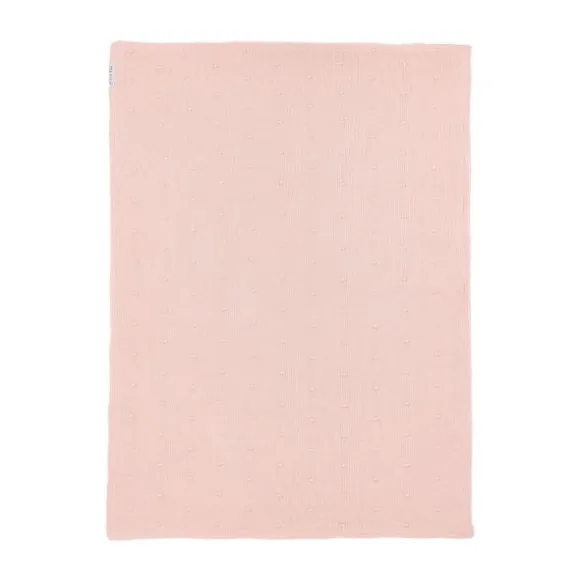 Meyco Mini Knots Fleece Wiegdeken 75 x 100 cm Soft Pink