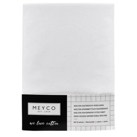 Meyco Molton Hoeslaken - 60 x 120 cm - PU Waterdicht