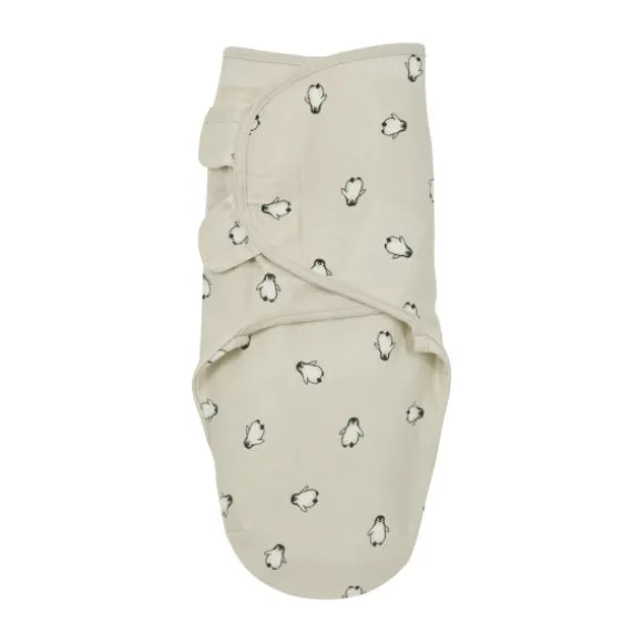 Meyco Penguin Swaddle Inbakerdoek - 0-3 Mnd - Soft Sand