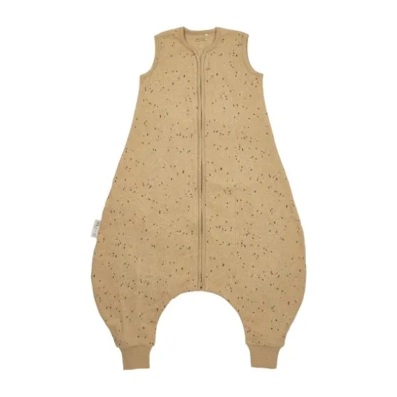 Meyco Rib Mini Spot Jumper Slaapzak - Zomer - 104 cm - Toffee Melange