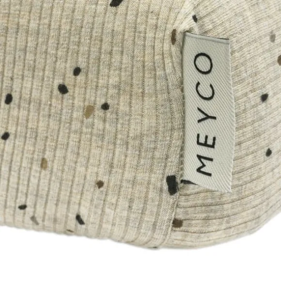 Meyco Rib Mini Spot Waskussenhoes - Toffee Melange