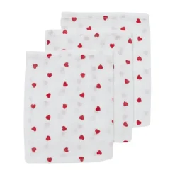 Meyco Sweet Heart Hydrofiele Washandjes - 3-Pack - Red