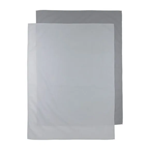 Meyco Uni Ledikantlaken Grijs 100 x 150 cm 2 Stuks