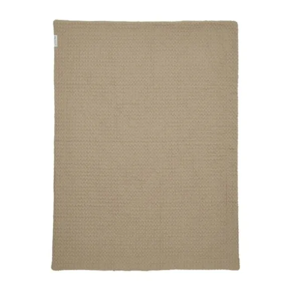 Meyco Wafel Teddy Ledikantdeken - 100 x 150 cm - Olive Green