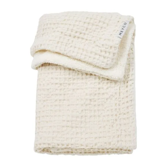 Meyco Wafel Teddy Ledikantdeken - 100 x 150 cm - Olive Green