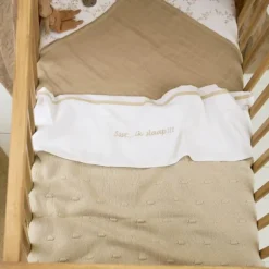 Meyco Wiegdeken Knots - 75 x 100 cm - Soft Sand