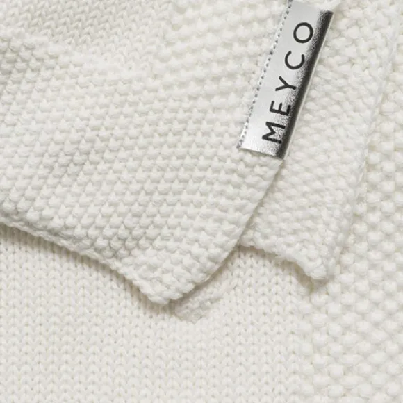 Meyco Wiegdeken Knots Offwhite 75 x 100 cm
