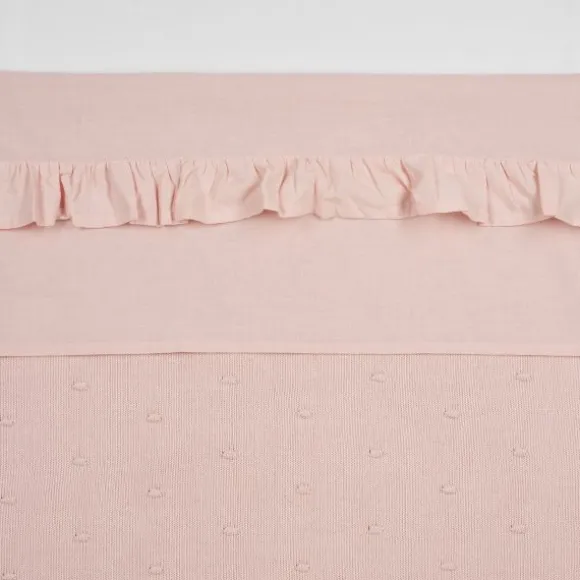 Meyco Wieglaken - Ruffle - Soft Pink