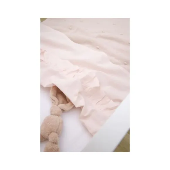 Meyco Wieglaken - Ruffle - Soft Pink