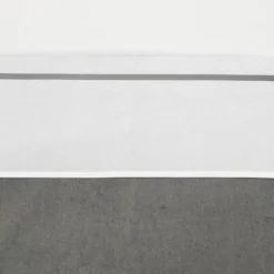 Meyco Wieglaken Wit Met Bies Grijs 75 x 100 cm