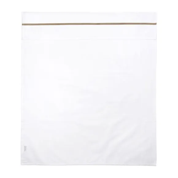 Meyco Wieglaken Wit Met Bies Grijs 75 x 100 cm