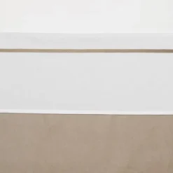 Meyco Wieglaken Wit Met Bies Grijs 75 x 100 cm