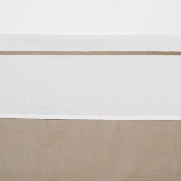 Meyco Wieglaken Wit Met Bies Grijs 75 x 100 cm