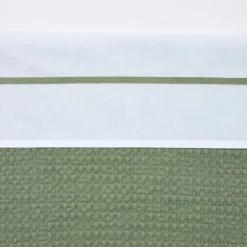 Meyco Wieglaken Wit Met Bies Grijs 75 x 100 cm