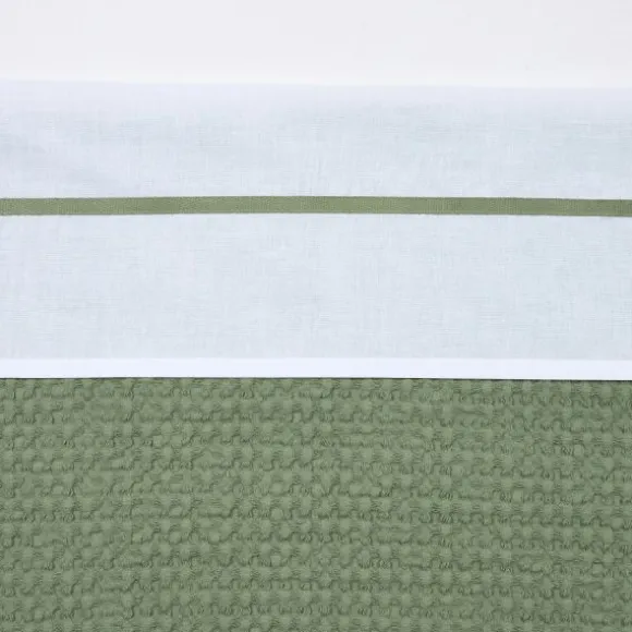 Meyco Wieglaken Wit Met Bies Grijs 75 x 100 cm