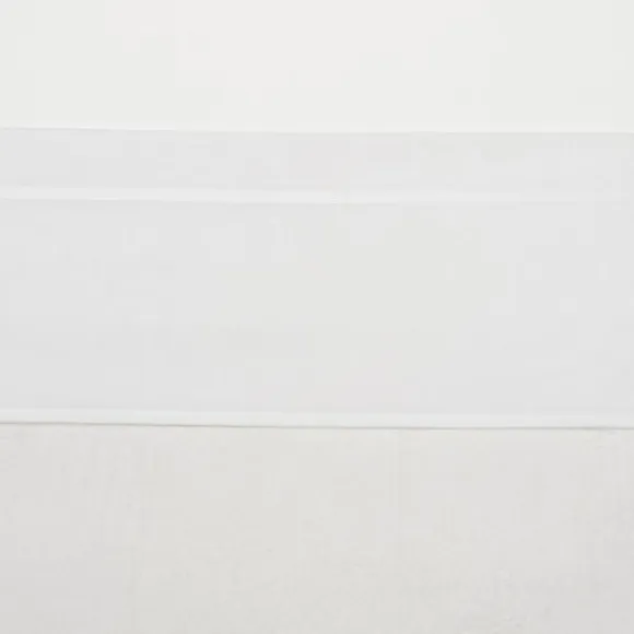 Meyco Wieglaken Wit Met Bies Grijs 75 x 100 cm