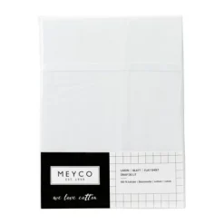 Meyco Wieglaken Wit Met Bies Grijs 75 x 100 cm