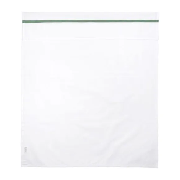 Meyco Wieglaken Wit Met Bies Grijs 75 x 100 cm