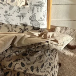 Mies & Co Soft Teddy Blanket Big - Cozy Cottage Humus - 110 x 140 cm