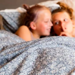 Mies & Co Vintage Flower Dekbedovertrek Blue 120 x 150 cm