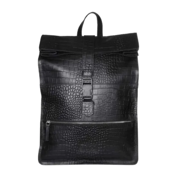 Mozz Bags Wild Ones Gobi Rugzak Croco Black