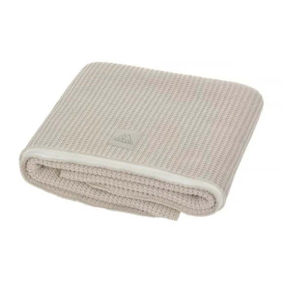 Nanami Babydeken Rib Knit Double - Beige - 75 x 100 cm