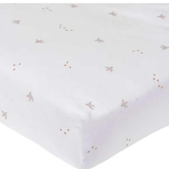 Nanami Bird Hoeslaken - 60 x 110 / 120 cm