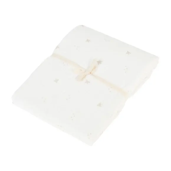 Nanami Bird Ledikantlaken - 100 x 135 cm - Off White