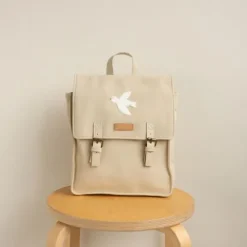 Nanami Bird Puffed Rugzak - Naturel