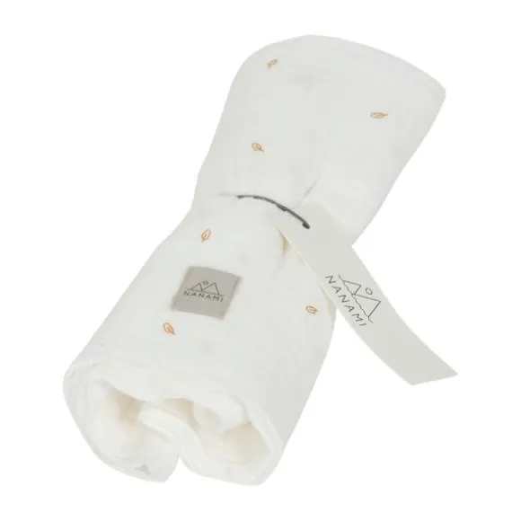 Nanami Hydrofiel doek - 60 x 60 cm - Off-White Leaf