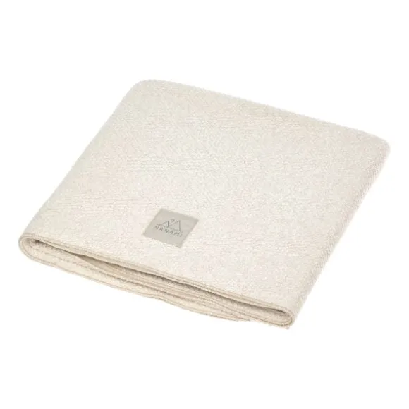 Nanami Knitlook Wiegdeken - Naturel