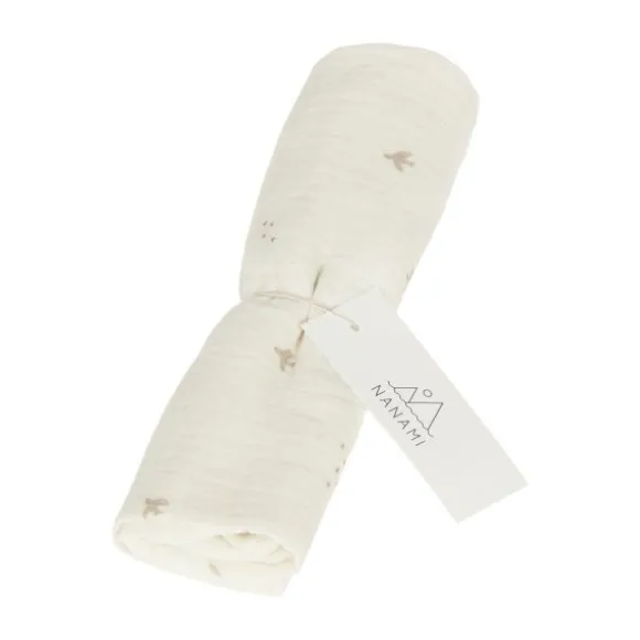 Nanami Luierdoek - Bird Latte - 60 x 60 cm