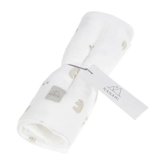 Nanami Polarbear Hydrofiel Luier - 60 x 65 cm - Off White
