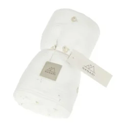 Nanami Swaddle - Whale - 100 x 135 cm - Off-White/Eucalyptus